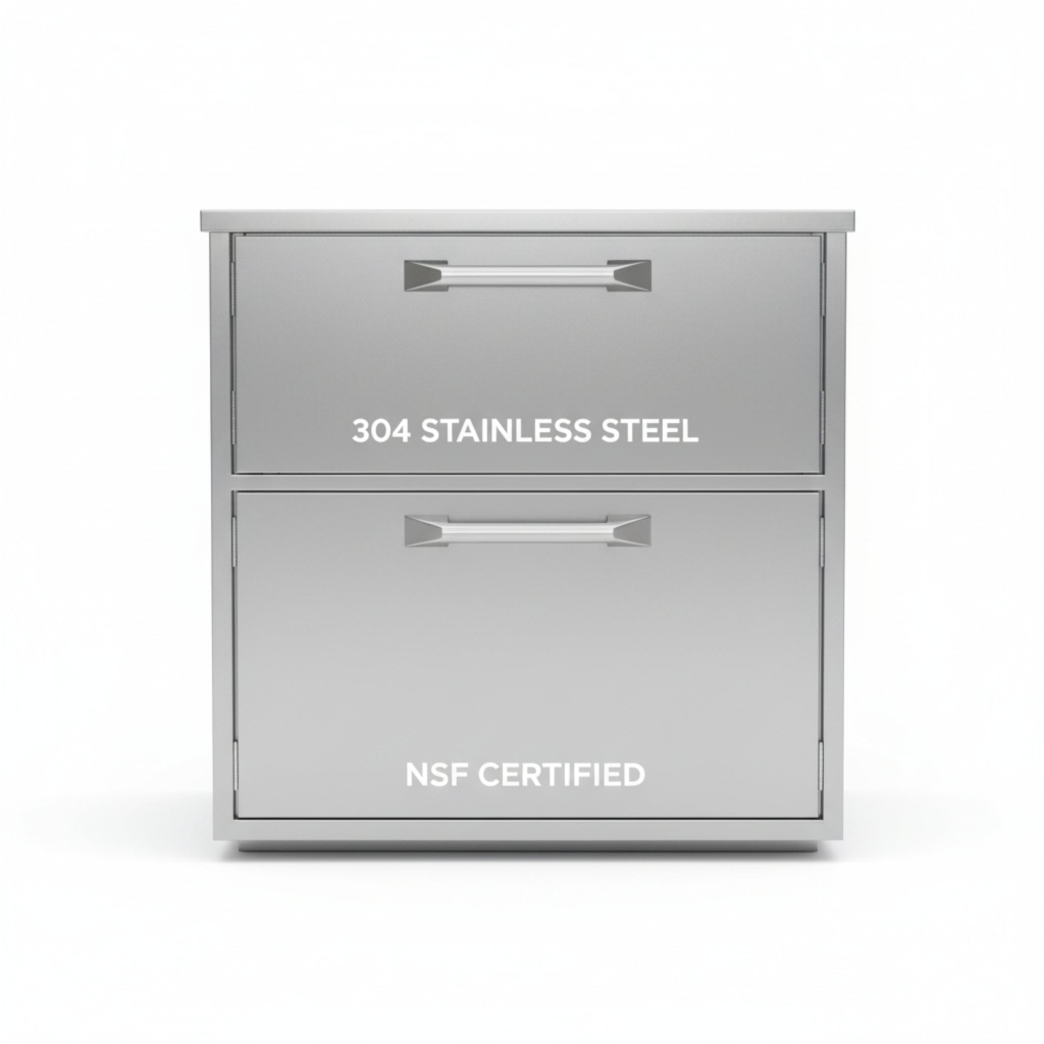 Newage Products Outdoor Kitchen Stainless Steel 2 Piece Cabinet Set with 2-Door and Bar Cabinet